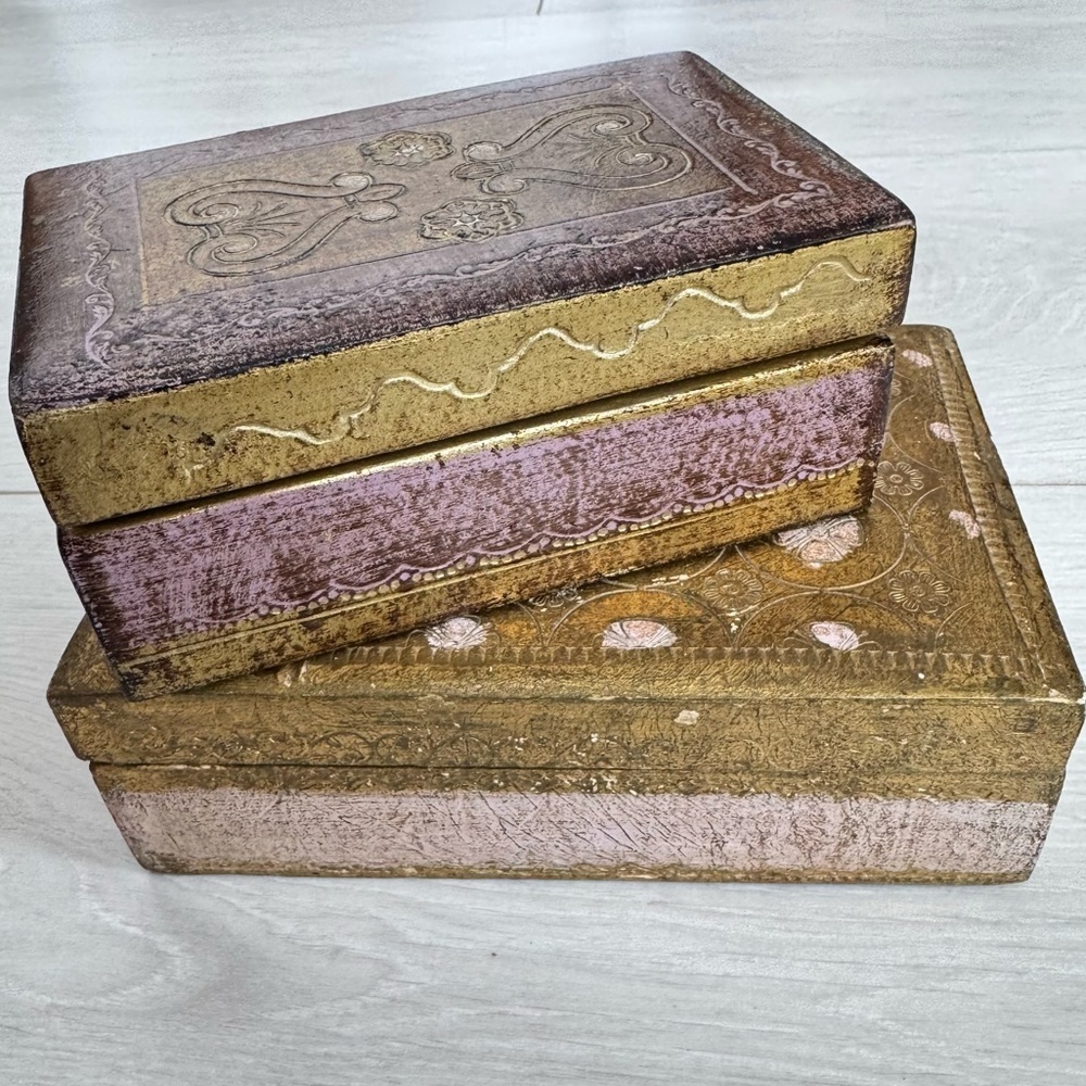 Vintage Florentine Boxes